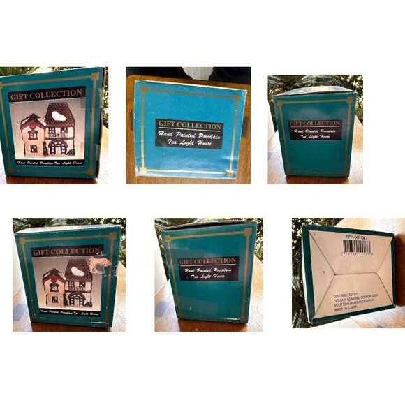 VTG Gift Collection Tea Light Hotel English Tudor Ceramic New Christmas Present - Picture 12 of 12